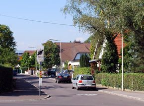 Im Hütterland, Blick von der Dauphinestraße Richtung Norden