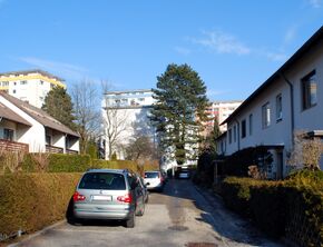 Dopschweg, Blick von der Glaserstraße Richtung Osten