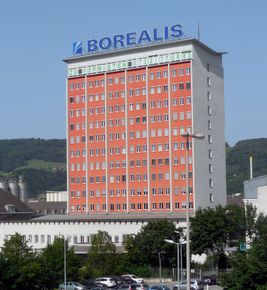 Borealis-Hochhaus am Chemiepark-Gelände