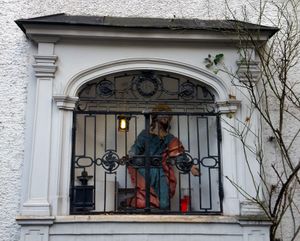 Christus am Ölberg an der Rückseite des Hauses Landstraße 15
