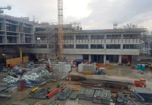 Baustelle für die Gebäude der Medizinischen Fakultät am Med Campus