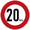 Symbol 20 km/h