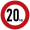 Symbol 20 km/h