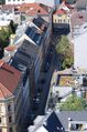 Nordende der Straße, vom Turm des Mariendoms aus gesehen