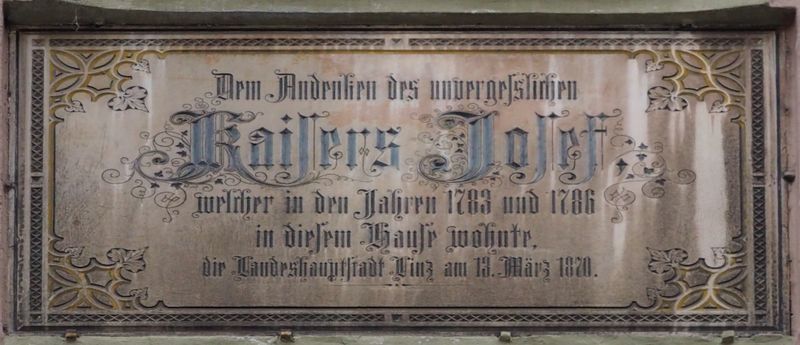 Datei:Gedenktafel Kaise Josef II Hofberg 4.jpg