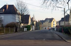 Keimstraße, Blick von der Hanriederstraße Richtung Südosten