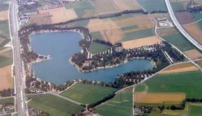 Luftbild des Pichlinger Sees