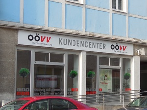 ehemaliges Kundencenter des OÖVV an der Volksgartenstraße 22 (jetzt: 23) in Linz