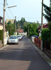 Salisstraße, Blick von der Kremsmünsterer Straße Richtung Südosten