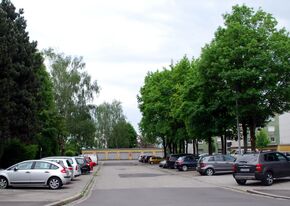 Hornikweg, Blick von der Glimpfingerstraße Richtung Süden