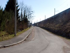 Moosfelderstraße, Blick Richtung Südosten