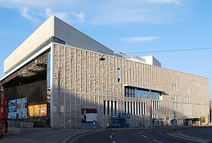 Baustelle des Musiktheaters Mitte März 2012