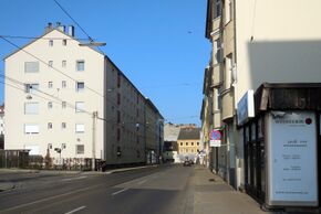 Kaarstraße, Blick Richtung Osten zur Hauptstraße.