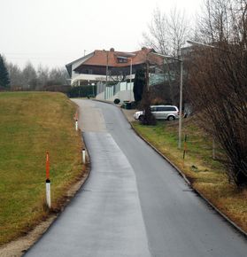 Büchlholzweg, Blick vom Bachlbergweg Richtung Westen