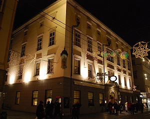Der Klosterhof bei Nacht im Advent (2009)