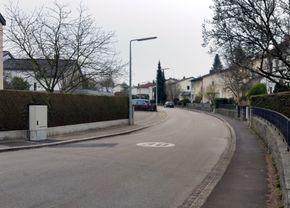 Gruentalerstraße, Blick von der Kuefsteinerstraße Richtung Süden