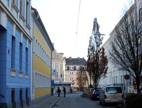 Jahnstraße, Blick Richtung Süden