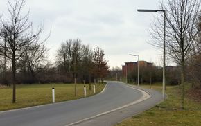 Weikerlseestraße, Blick vom Sportpark Pichling Richtung Süden